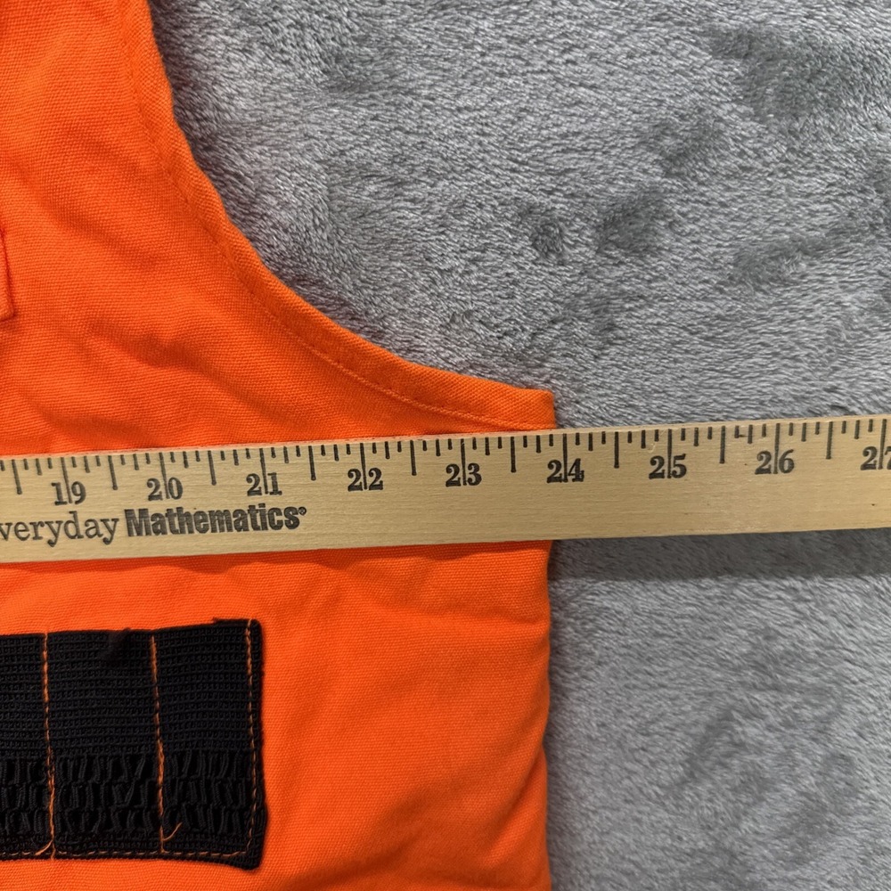 Vintage Walls Orange Hunting Shooting Vest Size L Made In USA - Picture 10 of 11